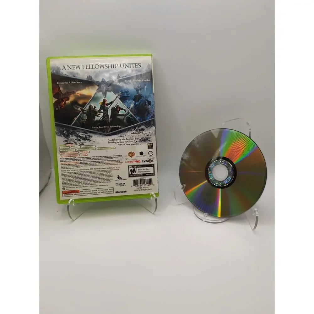 LOTR War in the North Xbox 360 Case + Disc